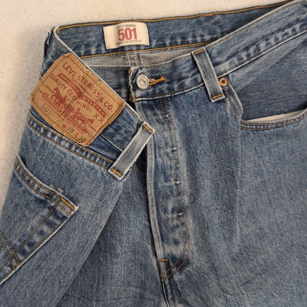 Levi's 501 Men's Straight Blue Denim Jeans